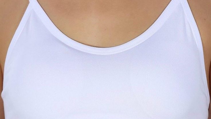 Beyaz İp Askılı Sporcu Büstiyer